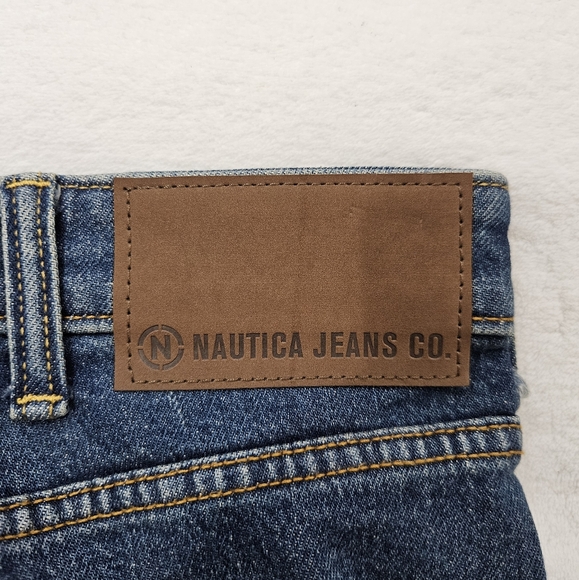Nautica Jeans Co. Original Relaxed Stretch  Denim Jean in Dark Blue Size 38X30 - Picture 10 of 11